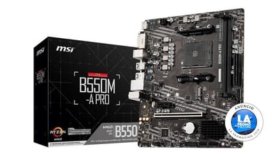 Placa Mãe MSI B550M-A Pro AMD Ryzen AM4 DDR4 MATX M.2 HDMI/DVI