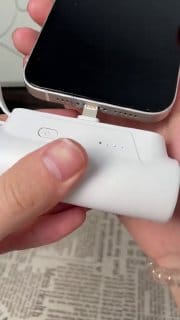 Carregador Portátil Mini Power Bank 10000mAh Com 02 Saídas Tipo-C / Lightning