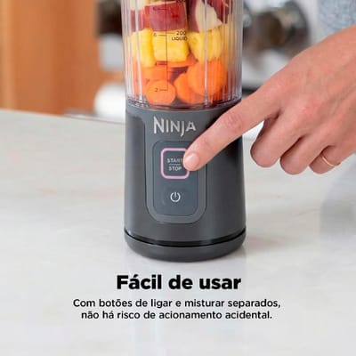 Ninja, Liquidificador Portátil, Blast, Sem Fio, Bivolt | Copo 470ml Fácil de Limpar, Ideal para Vitaminas, Shakes e Bebidas