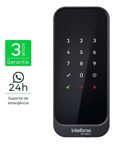 Fechadura Digital de Sobrepor Intelbras FD 1000 D Preta