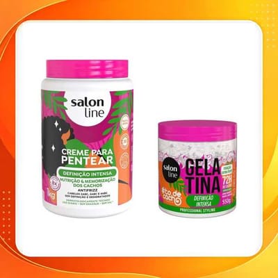 Kit Definição Intensa com Creme para Pentear e Gelatina #todecacho