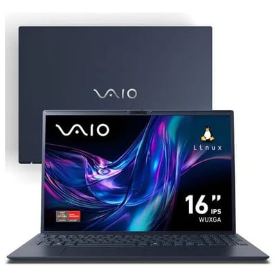 Notebook VAIO FE16 AMD Ryzen 5-5625U 8GB RAM 256GB SSD 16'' IPS