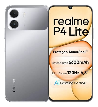 Smartphone realme P4 Lite 128GB 4GB RAM + 6GB RAM Virtual Dual SIM