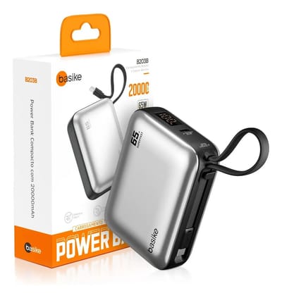 Power Bank BASIKE 20.000mAh para Notebook e Celular