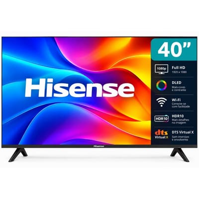 Smart TV Hisense 40" Full HD DLED Wi-Fi HDR10 40A4NV DTS Virtual X