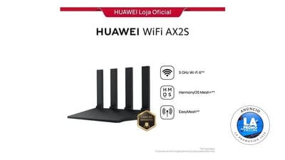 Huawei WiFi Ax2s Roteador Ws7000 V2 Dual Band 4 Antenas 5 GHz Wi-Fi 6