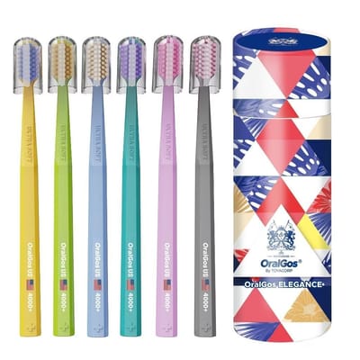 OralGos Escova de Dente Deep Cleaning Pacote Familiar 6 Unidades