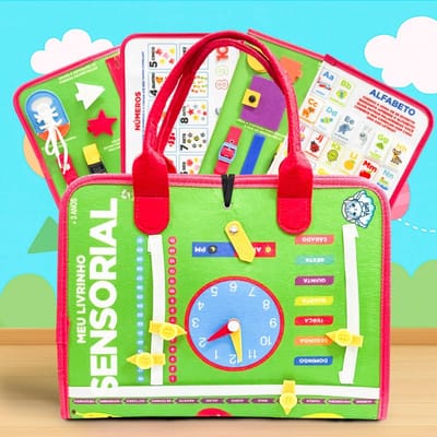 Livro Infantil Maleta Educativa Montessori