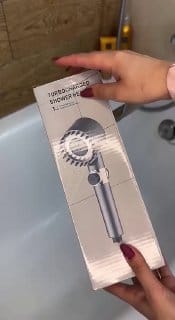 Ducha Vertical Hidromassagem Ajustável De Alta Pressão Chuveiro Preto de Reforço Com 3 Modos