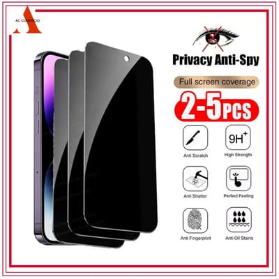 Kit 2 Películas de Vidro 3D Anti Spy para iPhone