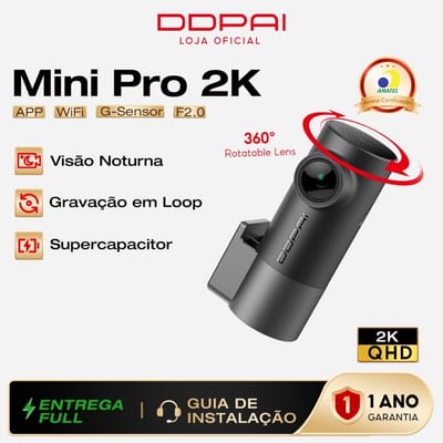 DDPAI Mini Pro Uber Câmera Veicular 2K 140°