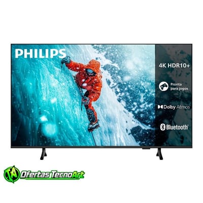 Smart TV 50" DLED Philips 50PUG7300/78 - com Bluetooth 5.0, 3 HDMI + 2 USB, 4K UHD, HDR10+
