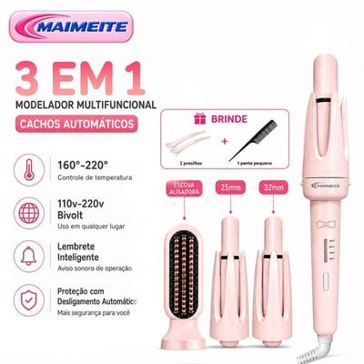 Modelador de Cachos 3 em 1 Automático Bivolt