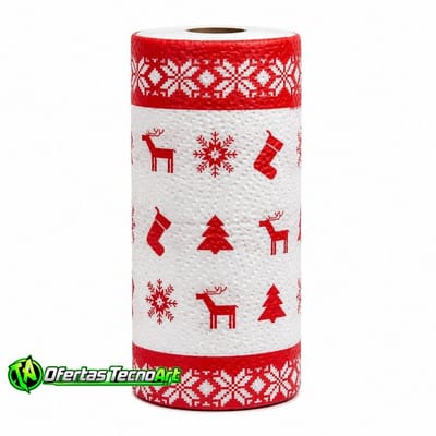 Papel Toalha Decorativa De Natal Com Estampas Divertidas