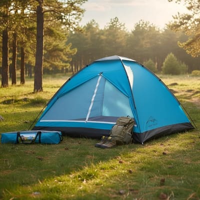 Barraca de Acampamento 3-4 Pessoas 210x210x130cm