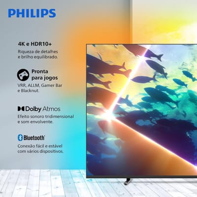 Smart TV Ambilight 50" 4K Philips 50PUG8100/78