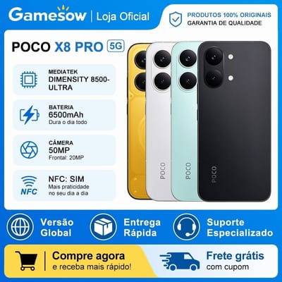 Xiaomi Poco X8 PRO 5G Global MediaTek Dimensity 8500-Ultra 6500mAh 50MP