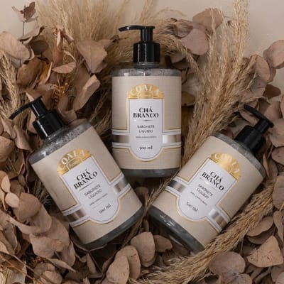 Kit Coala 3 Sabonetes Líquido Chá Branco 500ml