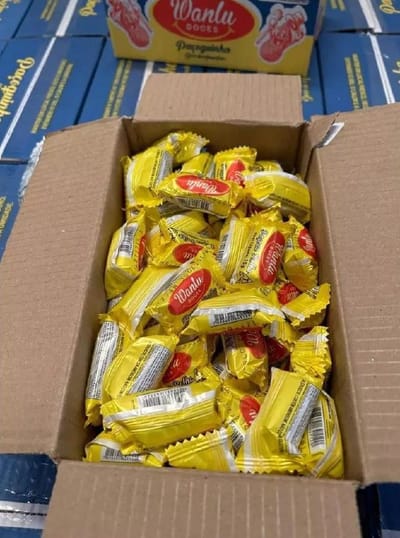 Paçoca Caixa com 100 unidades