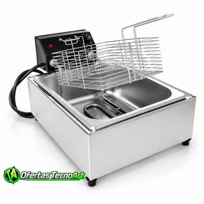 Fritadeira Elétrica Industrial 5L 1 Cuba 110V/220V
