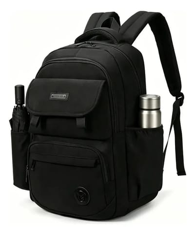 Mochila Reforçada e Impermeável para Viagem – Preta