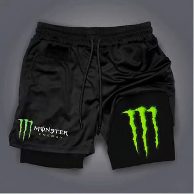 Shorts Kong Bermuda 2 em 1 Para Academia treino esporte academia dry fit compressão short dry