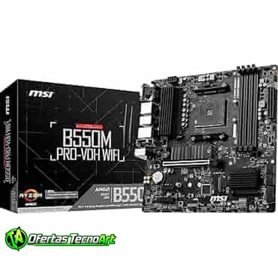 Placa Mãe MSI B550M PRO-VDH WIFI AM4/4xDDR4/HDMI/DisplayPort, VGA, M.2, USB 3.2