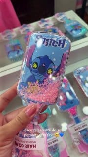 Escova de Cabelo Stitch Disney com Cerdas Macias