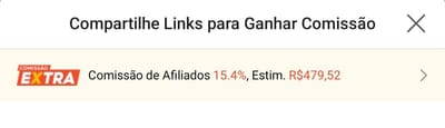 Comissão extra de 15%