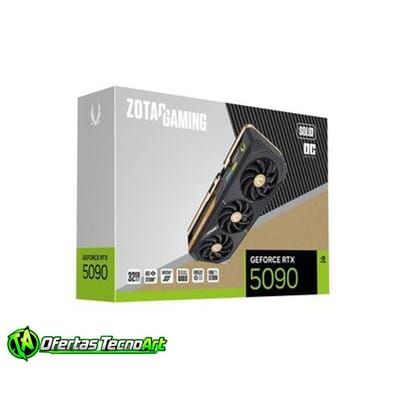 Placa de Vídeo NVIDIA GeForce ZOTAC RTX 5090 32GB SOLID OC GDDR7 512BITS ZT-B50900J-10A