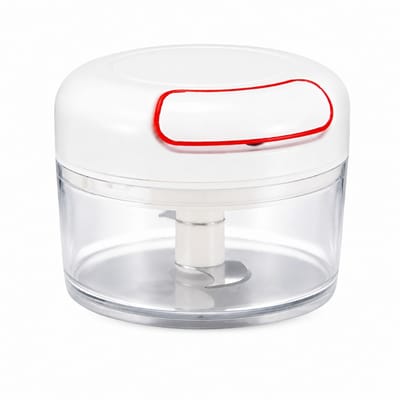 Mini Processador Manual de Alimentos com Lâminas de Aço Inox
