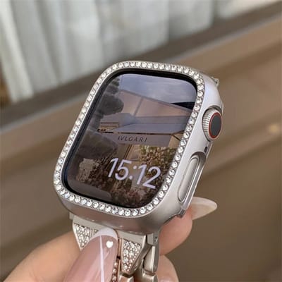 Case Strass Brilhante Relogio Smartwatch Ultra 49mm Series 7 8 9 S10 S11 38 40 41 42 44 45 46mm