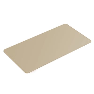 Mouse Pad de Couro Sintético Grande Bege Claro
