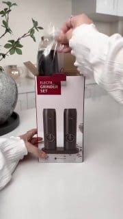 Moedor Elétrico de Sal e Pimenta Recarregável USB