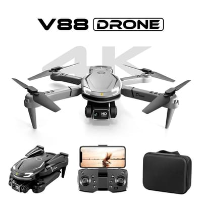 Novo Drone V88 8K Profissional – Câmera Dupla | Evita Obstáculos | Quadcopter