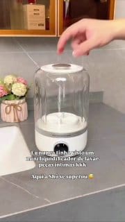 Mini Máquina de Lavar Roupa Portátil Automática 1000ml – para Roupas Íntimas, Meias