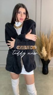 Casaco Teddy Feminino Forrado com Pelinhos
