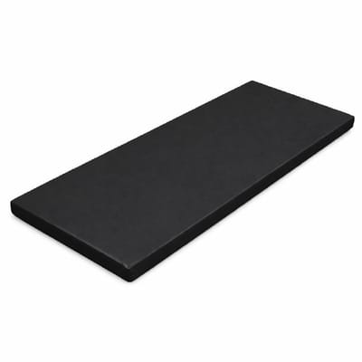Colchonete Preto Fitness Espuma Alta Densidade | Confortável, Resistente e Antiderrapante | Treino em Casa ou Academia