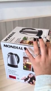 Chaleira Elétrica Mondial Premium Inox 2L 1200W