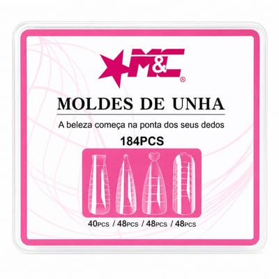 Molde F1 Unhas M&C 184 Peças Kit 4 Modelos