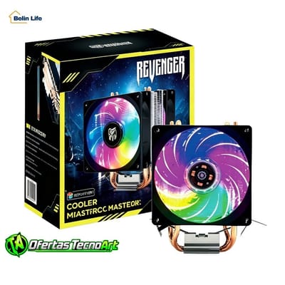 Cooler Processador Fan Duplo RGB 120W Direct Touch G-VR343