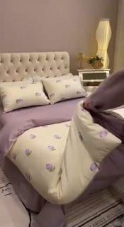 1 PC De Malha Dupla Camada De Fios Lavados Capa De Conforto Cartoon Bear Print Duvet Case Manta Rainha King Size