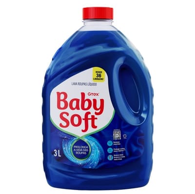 Lava Roupas Líquido Baby Soft Max Performance Azul 3L