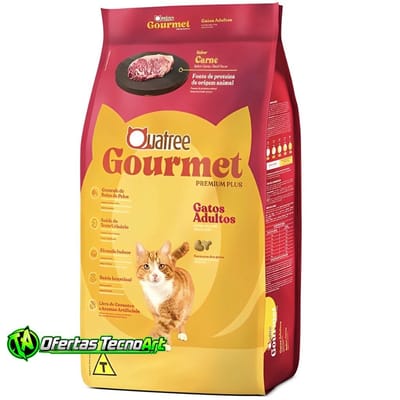 Ração Quatree 10kg para Gatos Adultos Sabor Carne