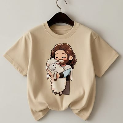 Camiseta Infantil Jesus Ovelhinha