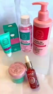 Kit Skincare Kokeshi Cosméticos Completo 6 Itens Hidratação e Tratamento Facial