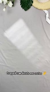 Cropped Feminino Blusa Regata Com Alça Costa Nua Decote Redondo Suplex Forro Duplo Verão Casual