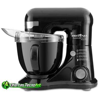Batedeira Planetária Britânia BBP760P Power Plus Turbo 700W