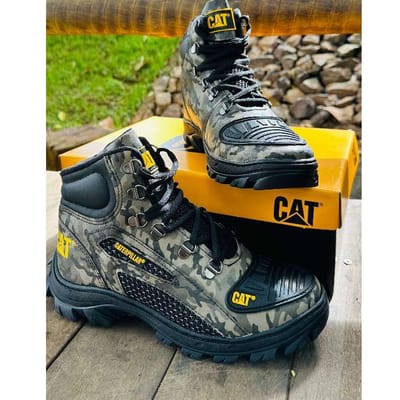 Bota Coturno Caterpillar Alaska Militar Couro