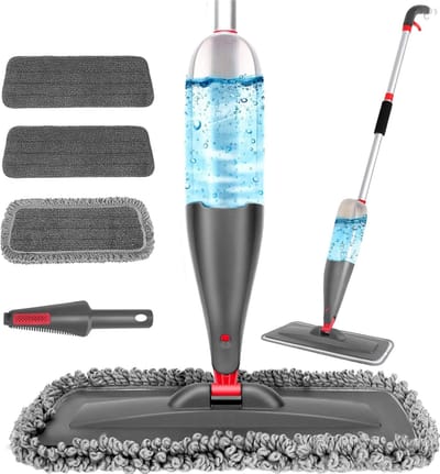 Mop Spray 800ml com 3 refis laváveis